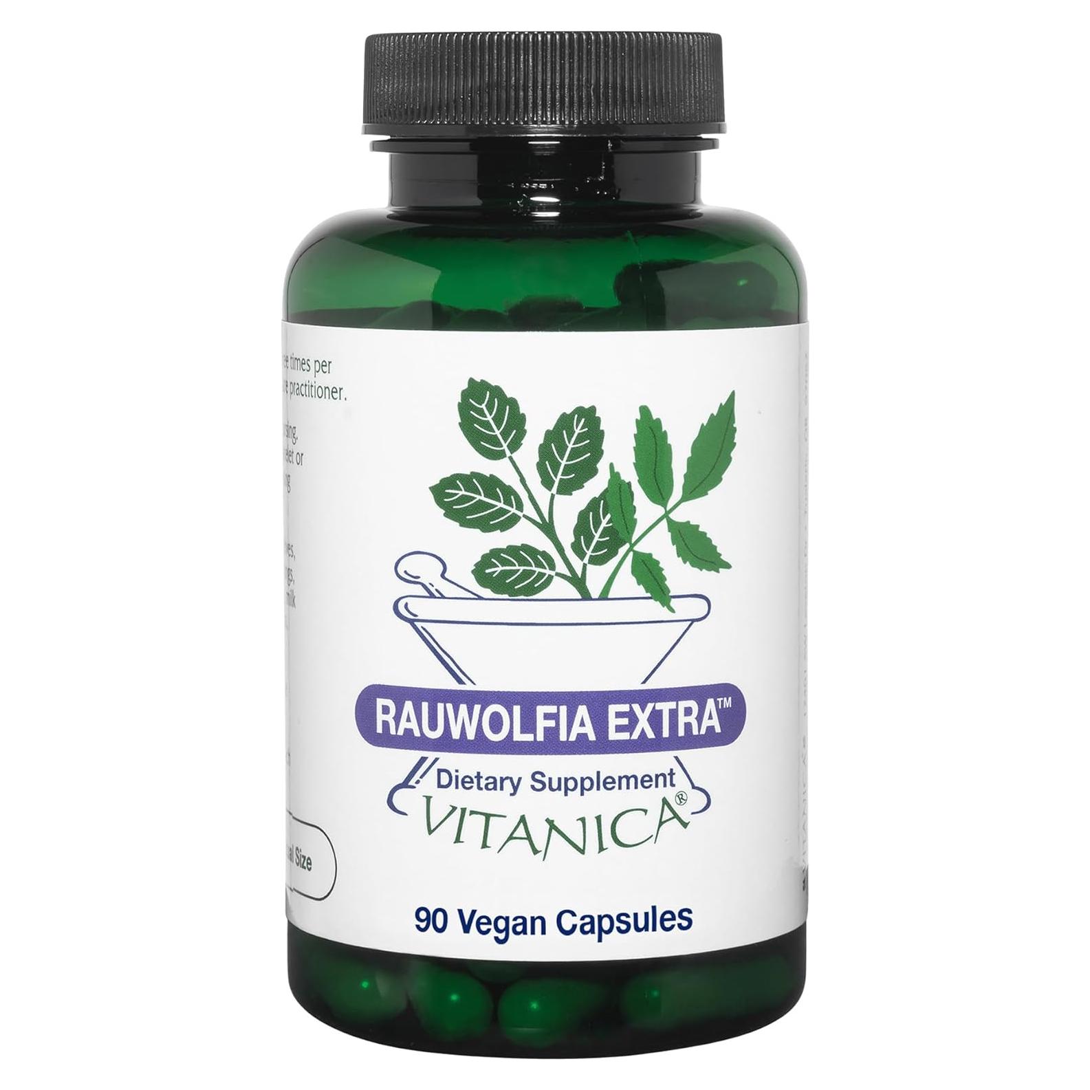 Suplemento Vegano Vitanica Rauwolfia Extra 90 Cápsulas