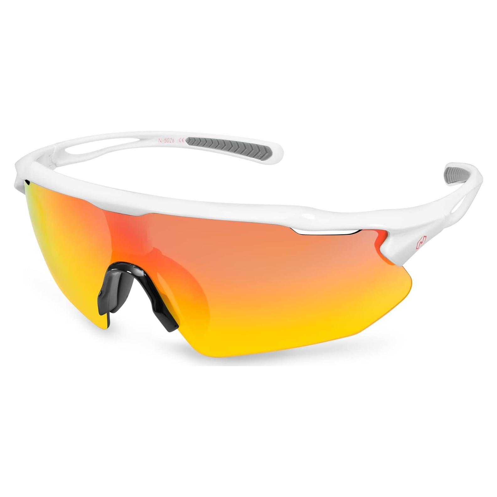 Gafas de Ciclismo Nordik AKSEL - UV400 y Lentes Rojas