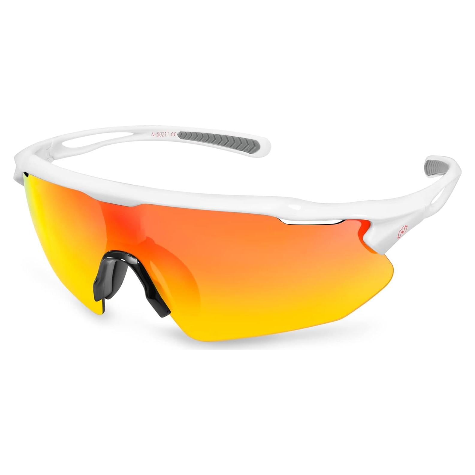 Gafas de Ciclismo Nordik AKSEL - UV400 y Lentes Rojas