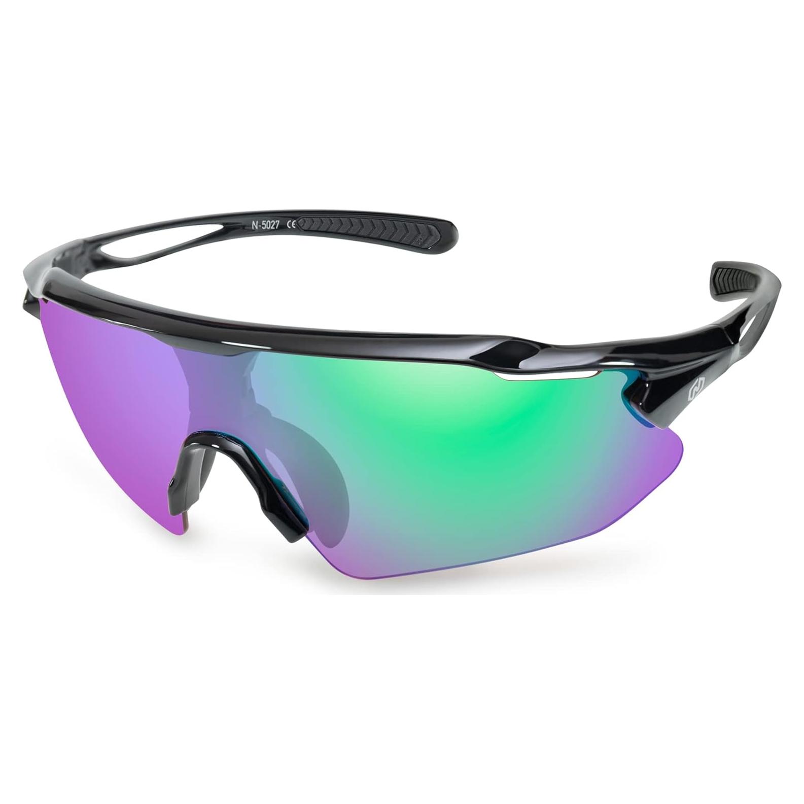 Gafas de Ciclismo Nordik AKSEL - UV400, Lentes Verde Soñado
