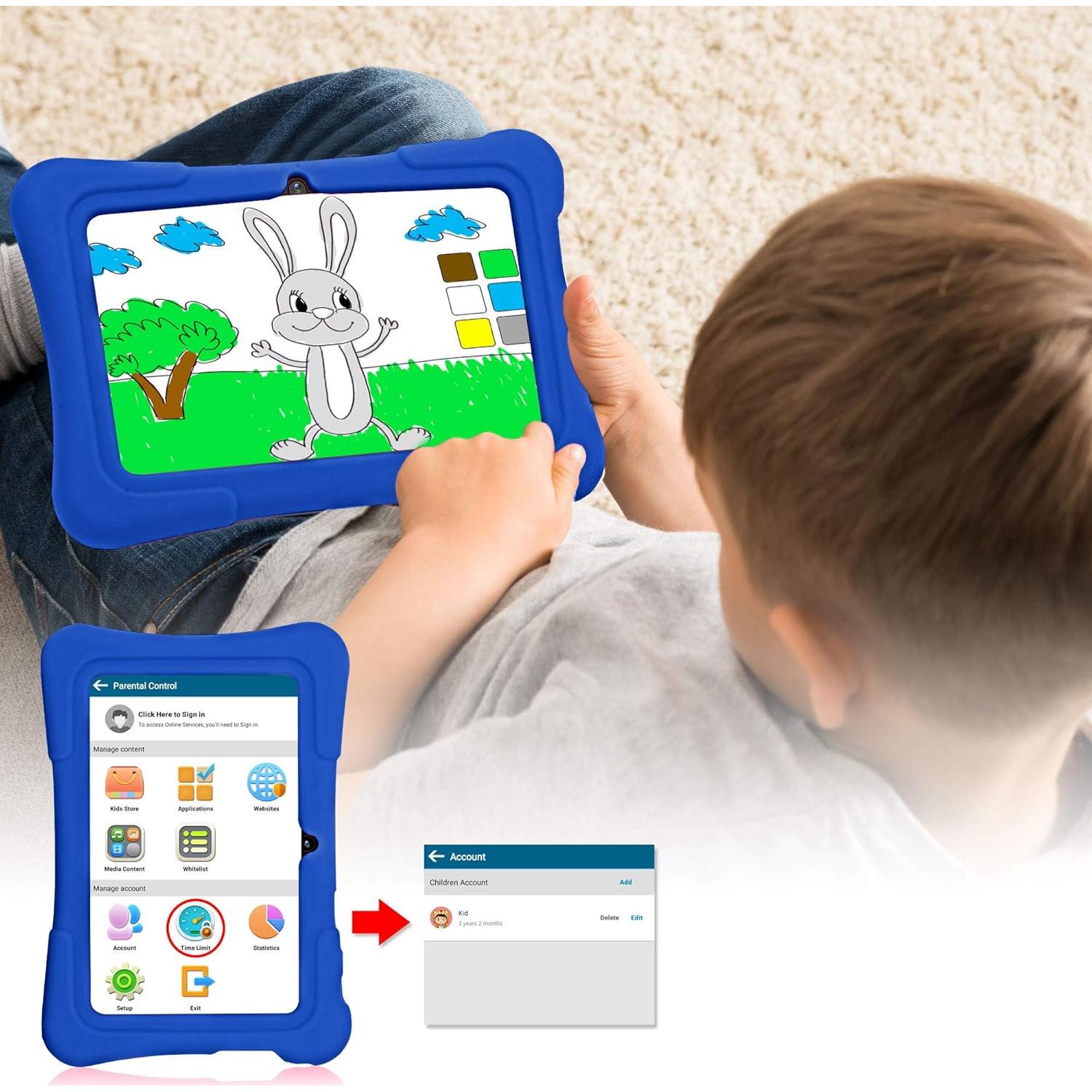 Tableta para Niños PRITOM K7 7" Android 13 32GB WiFi Bluetooth