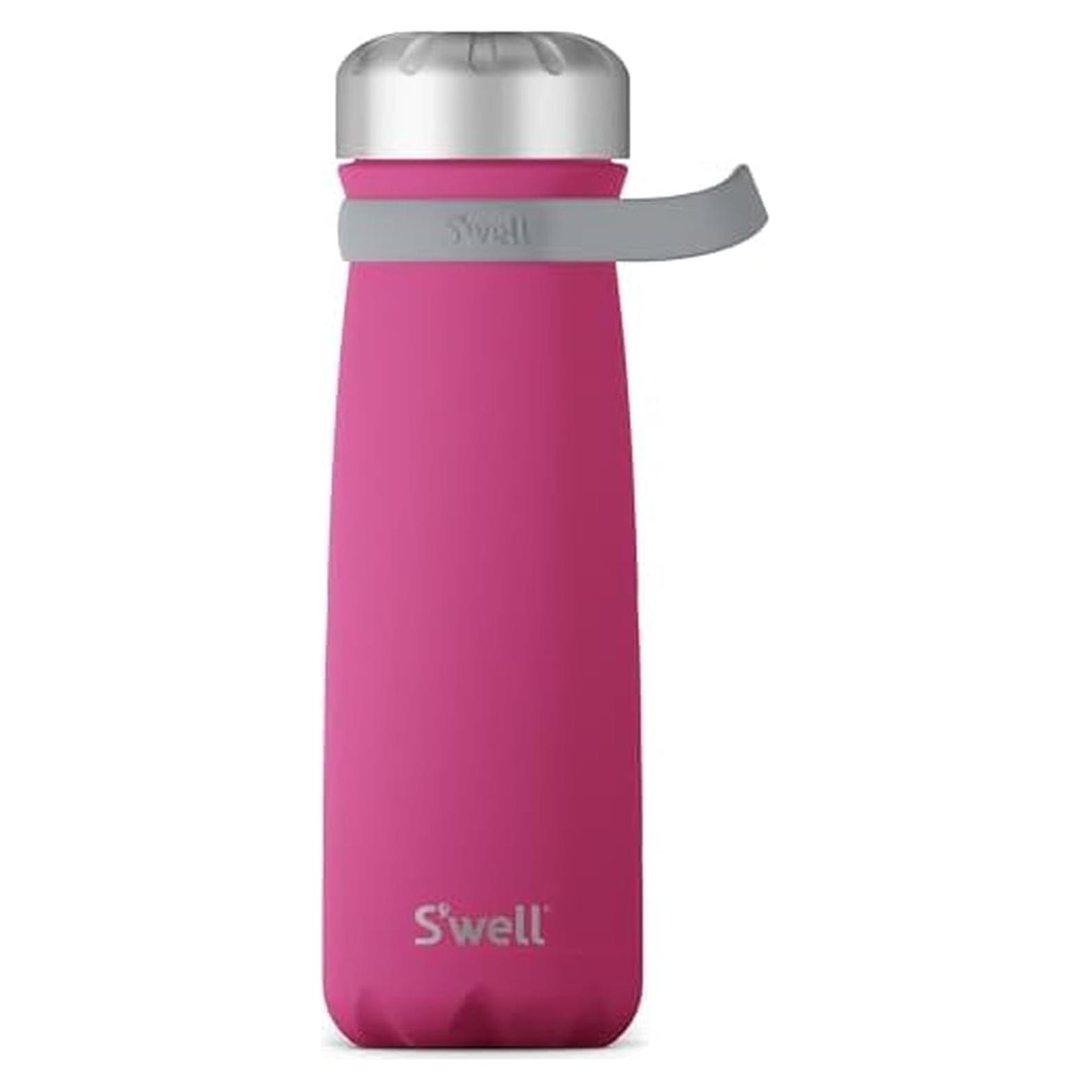 Botella Térmica S'well Viajero 24oz Rosa Azalea Aislada