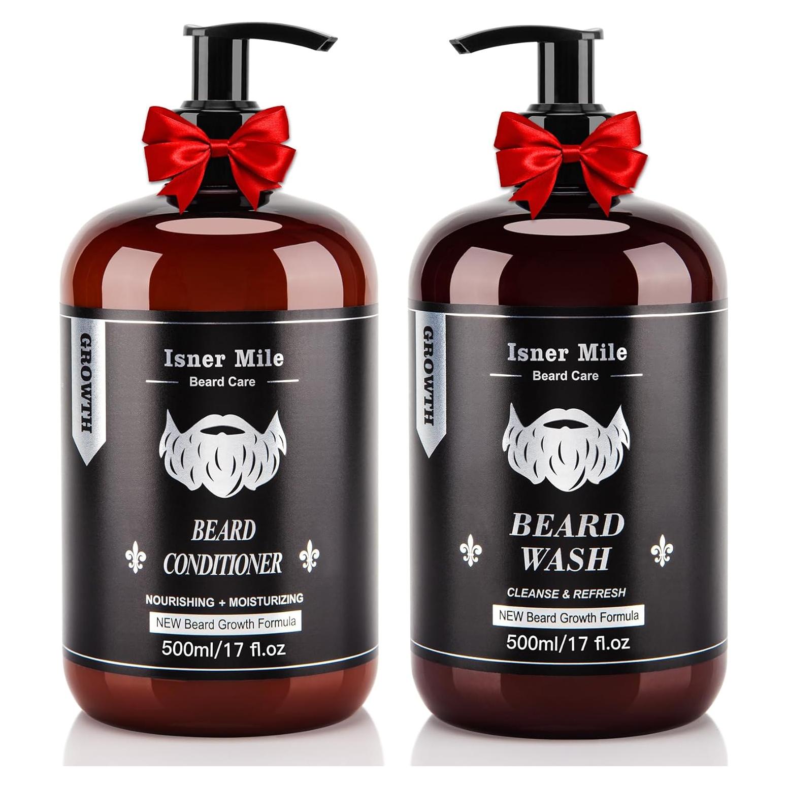 Kit Champú y Acondicionador para Barba ISNER MILE 500 ml