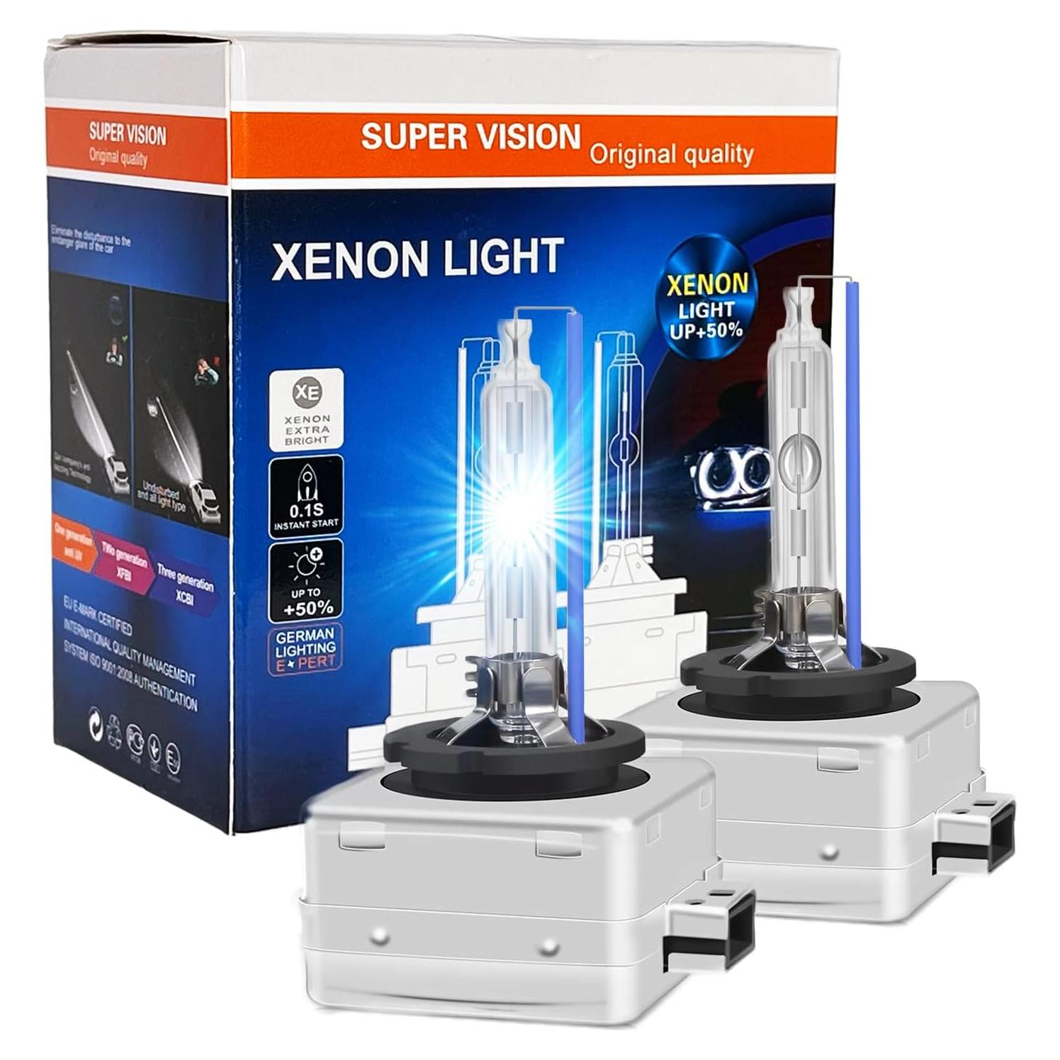 Bombillas HID Xenon D1S 35W SOCAL-LED 10000K Azul Profundo - Paquete de 2