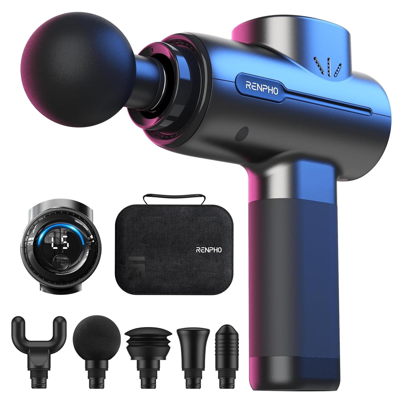 Pistola de Masaje RENPHO RP-GM171-N1 Portátil 5 Velocidades