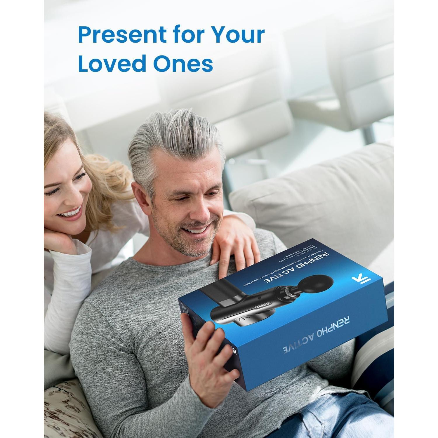 Pistola de Masaje RENPHO RP-GM171-N1 Portátil 5 Velocidades