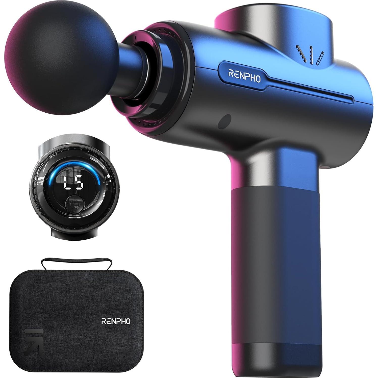 Pistola de Masaje RENPHO RP-GM171-N1 Portátil 5 Velocidades