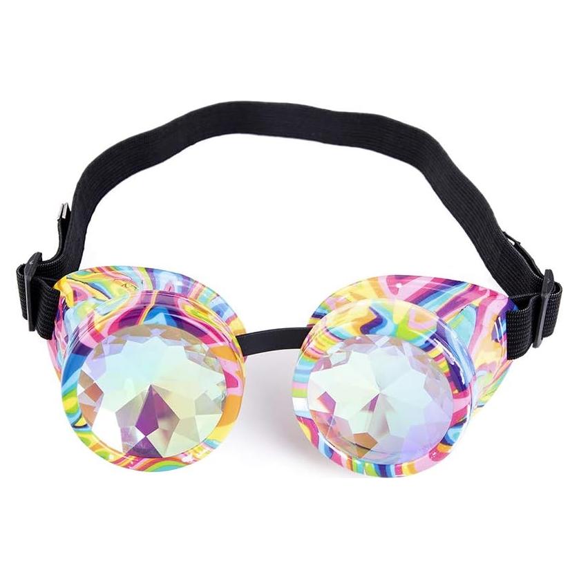 Gafas Steampunk Lelinta Kaleidoscopio Ajustables Multicolor