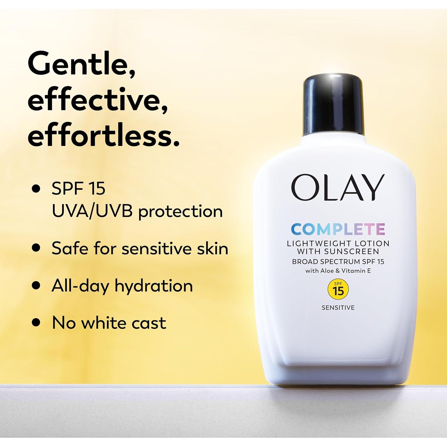 Hidratante Facial Olay Completo SPF 15 Piel Sensible 118 ml