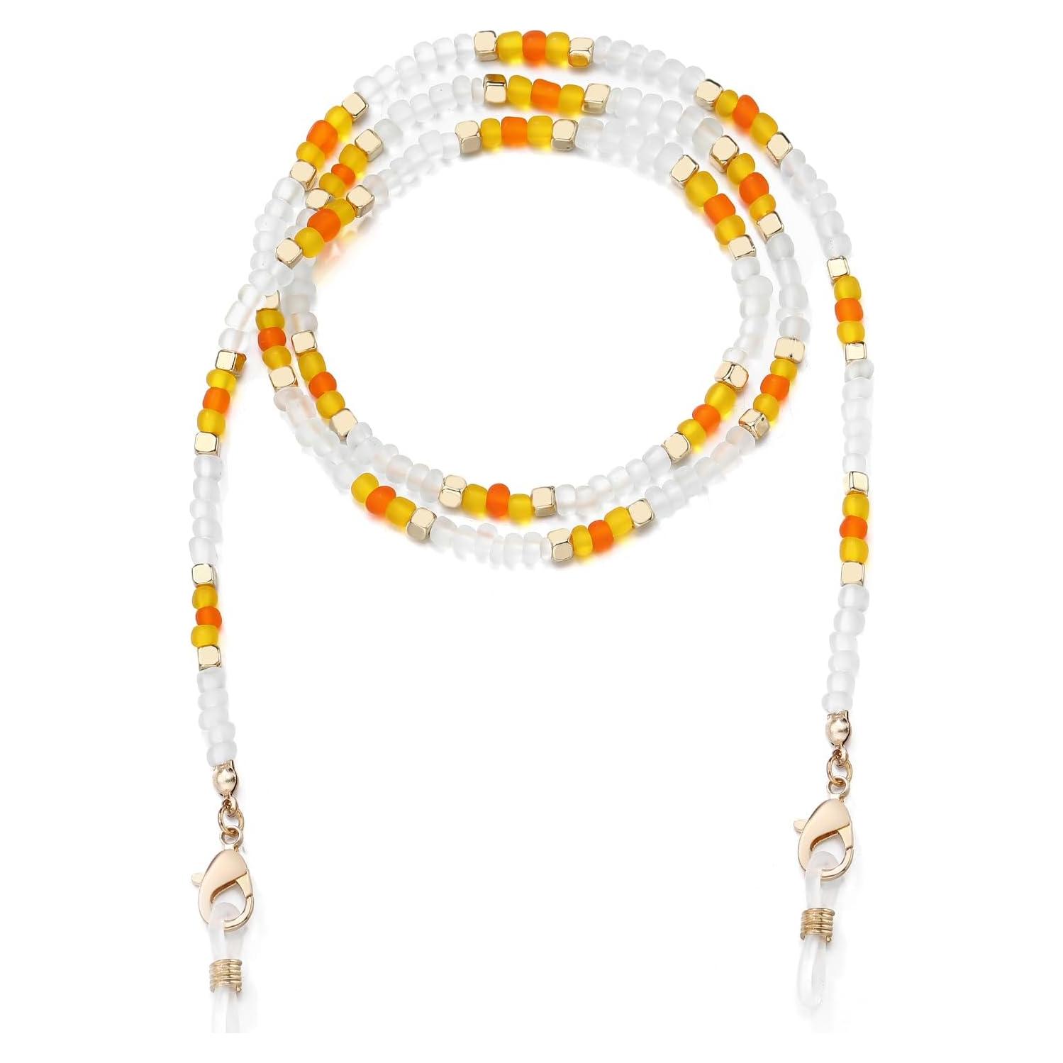 Cadena de Gafas Humlbird Amarilla para Mujeres 74 cm