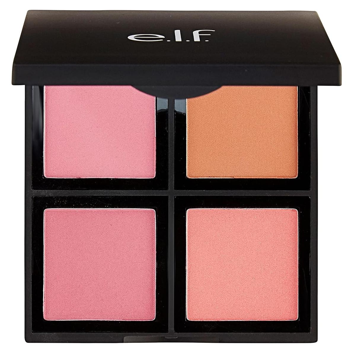 Paleta de Rubor en Polvo e.l.f. Cosmetics - 4 Tonos Ultra-Pigmentados