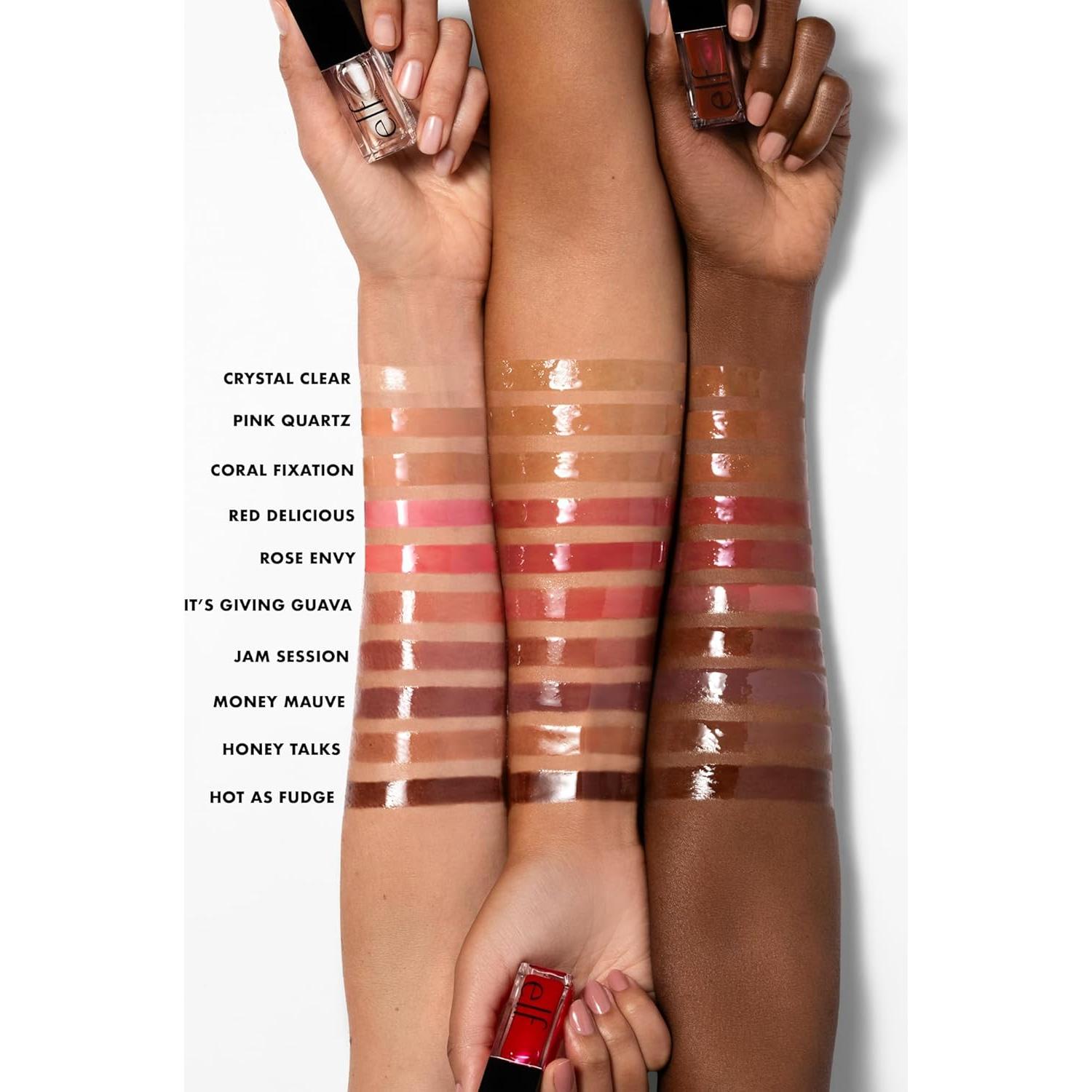 Aceite Labial Tinte e.l.f. Envidia Rosa 7.39 ml Brillante