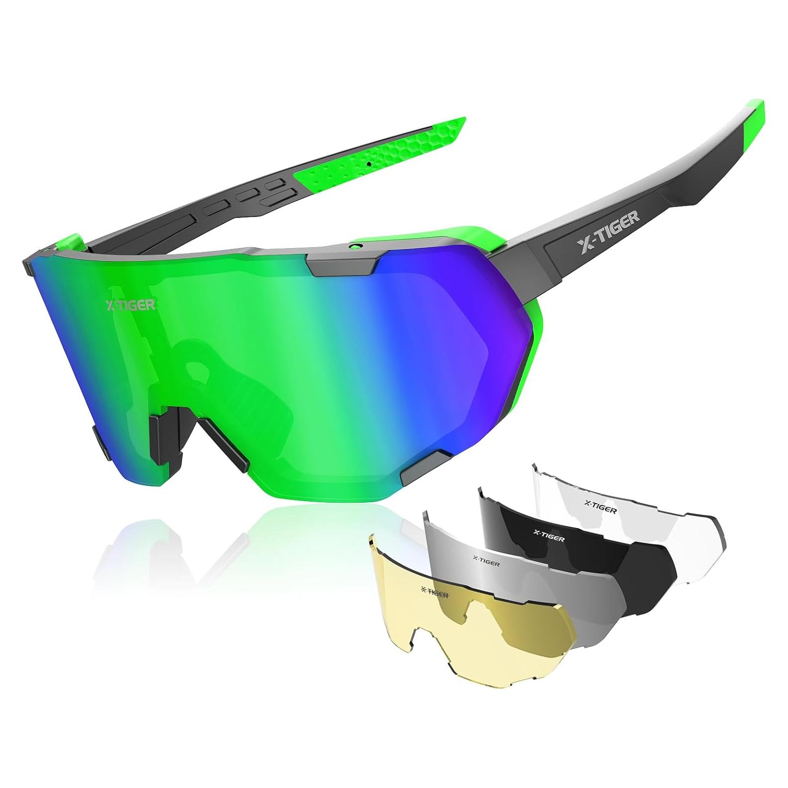 Gafas de Ciclismo X-TIGER 5 Lentes Intercambiables UV400