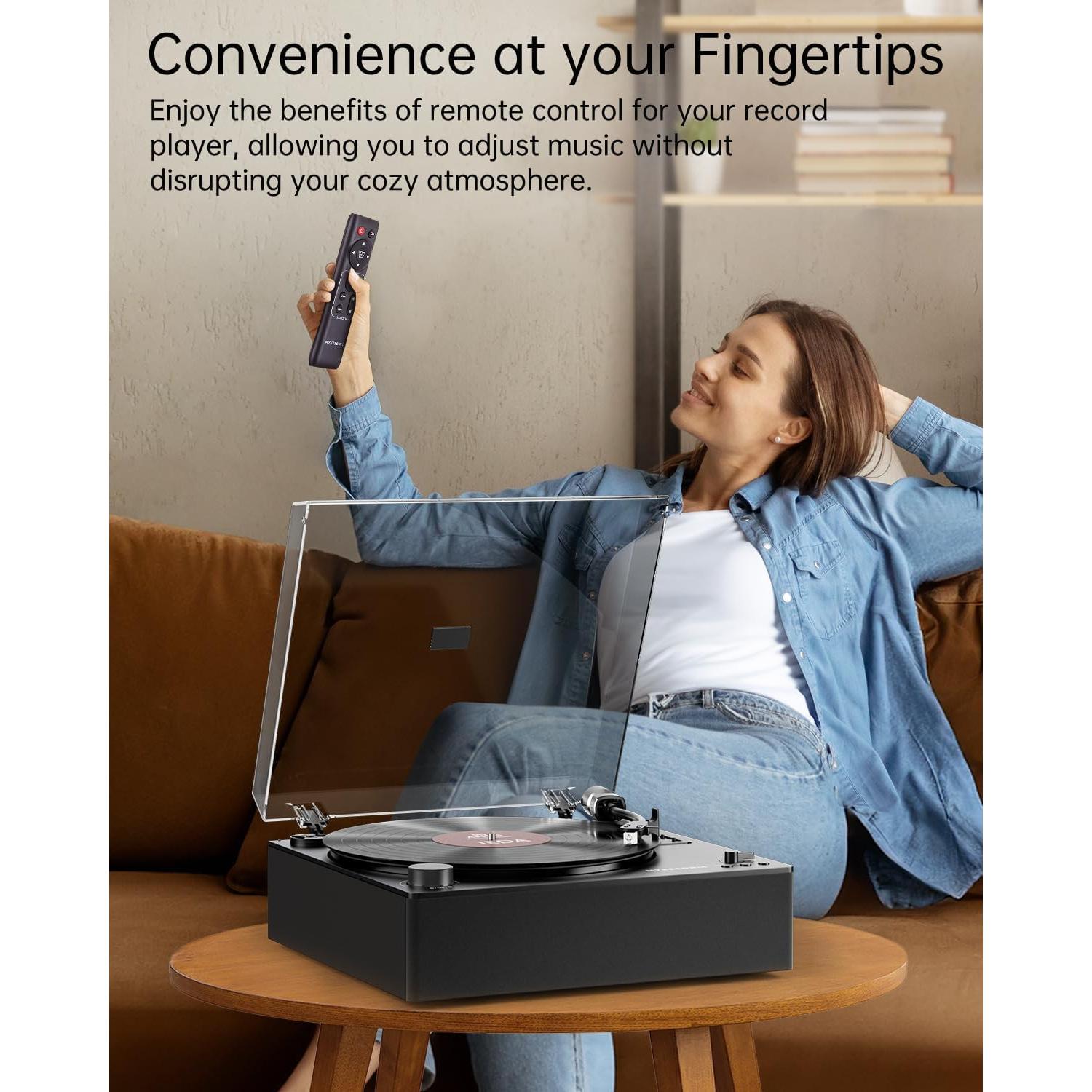 Reproductor de Discos Automático MYKESONIC AT-3600L Bluetooth