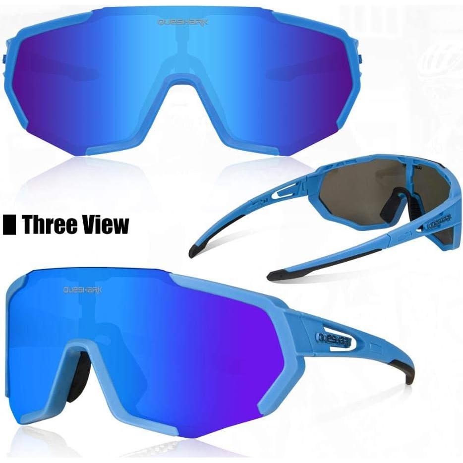 Gafas de Ciclismo Queshark QE48 Polarizadas 3 Lentes UV400