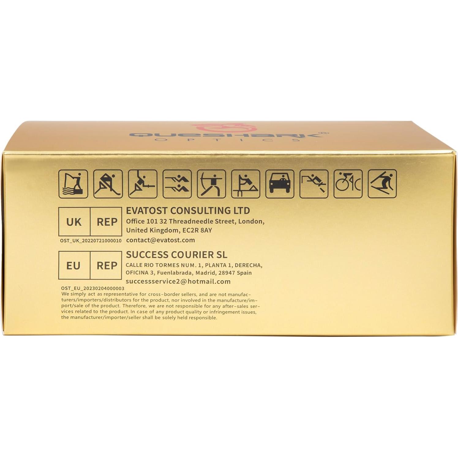 Gafas de Ciclismo Queshark con 3 Lentes Polarizadas UV400