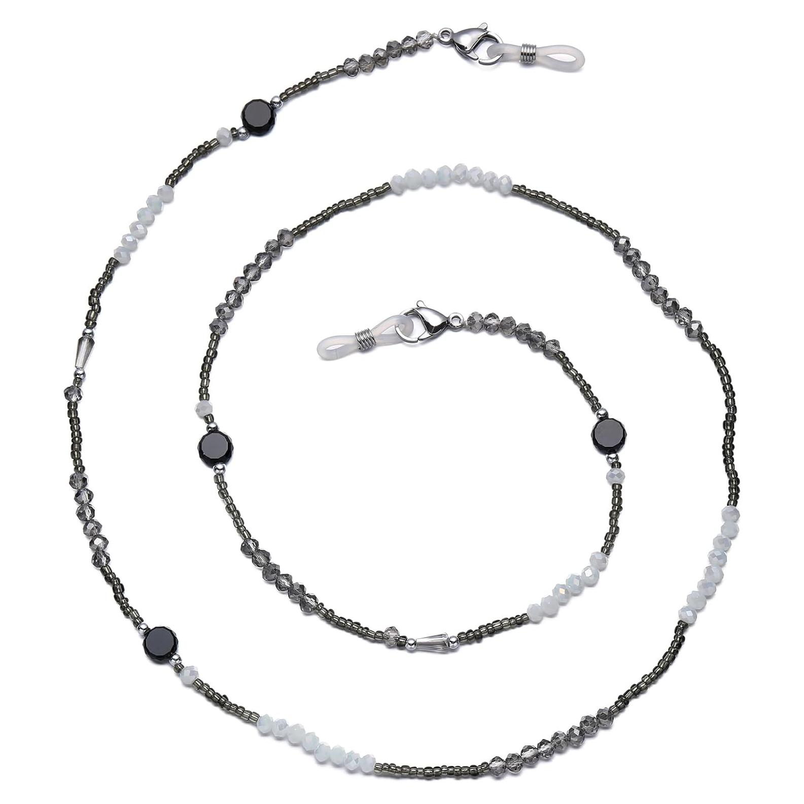 Cadena de Gafas con Perlas de Cristal - 72 cm - Chic