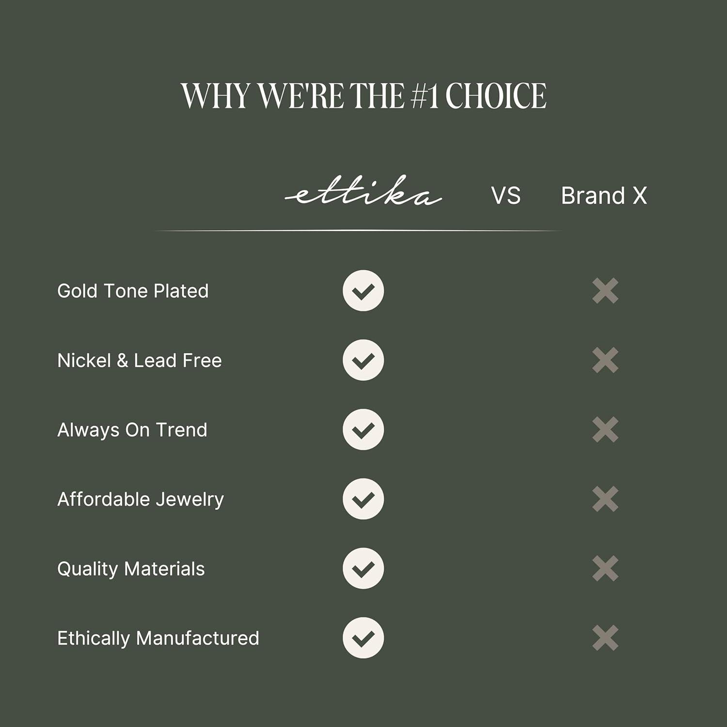 Correa para Gafas Ettika 76.2 cm Metal Dorado Mujer