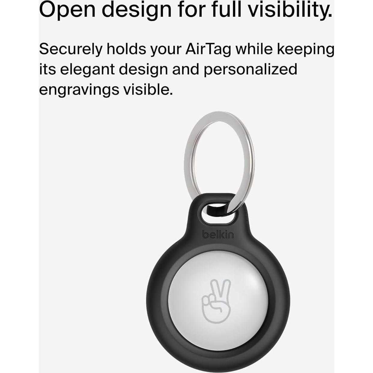 Funda para Apple AirTag Belkin con Anillo de Llave - 2 Pzas