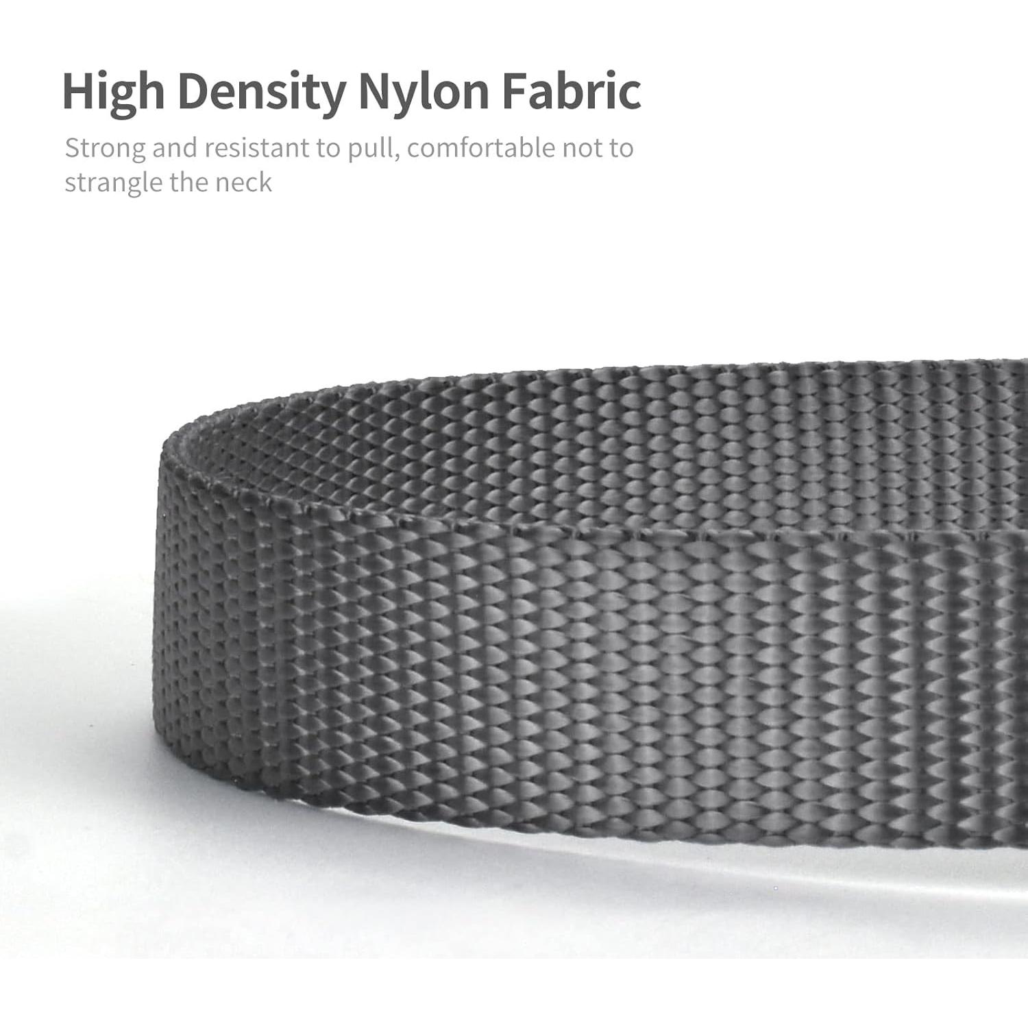 Collar de Nylon Grueso AUDWUD Ajustable para Perros y Gatos