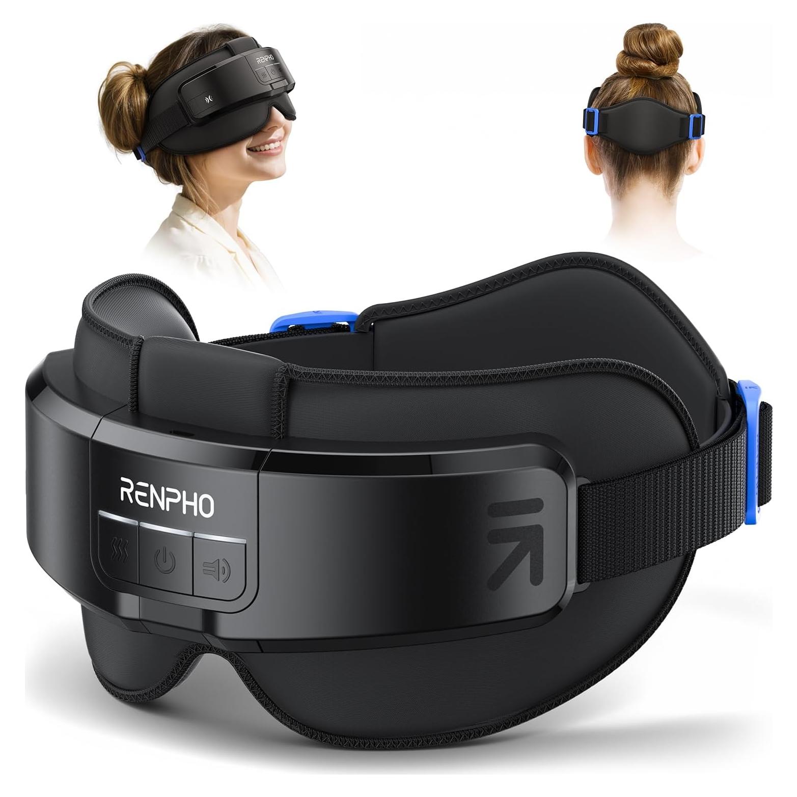 Masajeador de Cabeza y Ojos RENPHO Calentado 2 Niveles