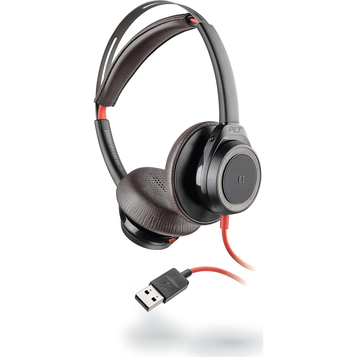 Auricular USB-A Poly Blackwire 7225 con Cancelación de Ruido