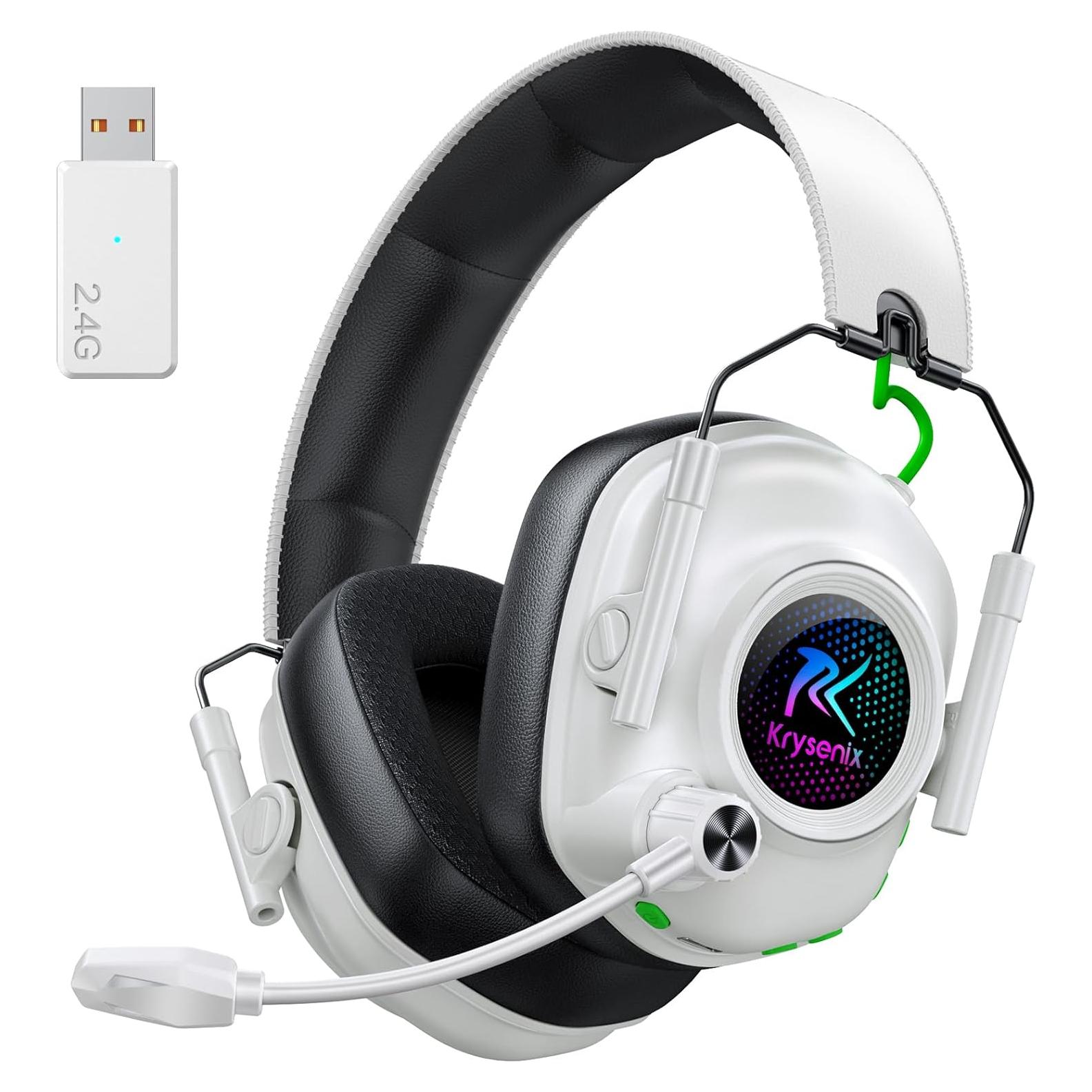 Auriculares Gaming Inalámbricos Krysenix KGH2 50mm RGB 40h