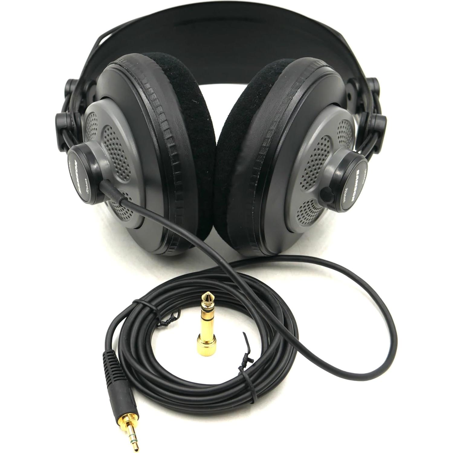 Auriculares de Estudio Samson SR850G Semiabiertos 50mm Grafito