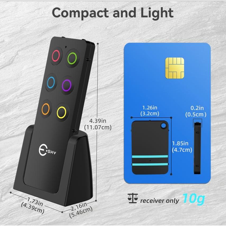 Localizador de Llaves Esky KF-06A 6 Receptores 85dB