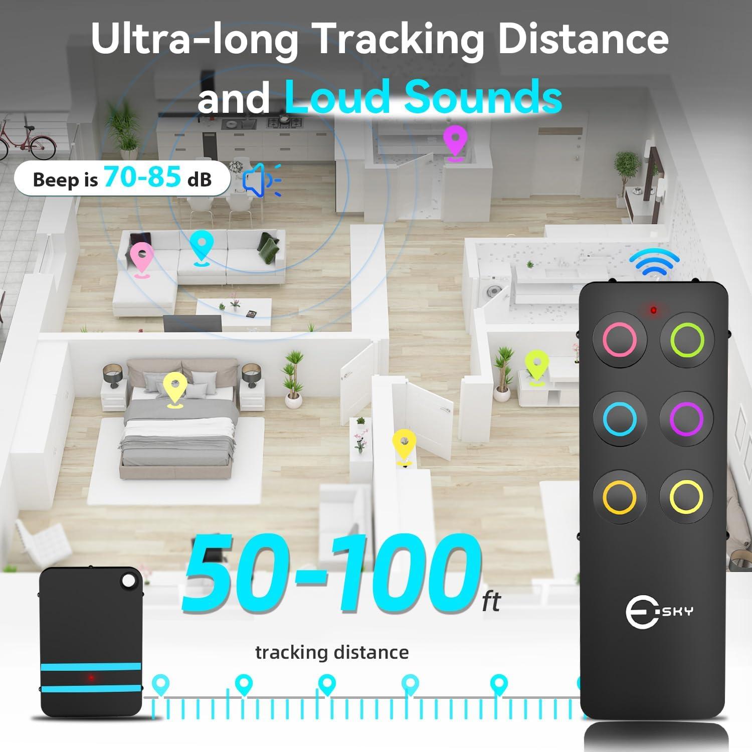 Localizador de Llaves Esky KF-06A 6 Receptores 85dB