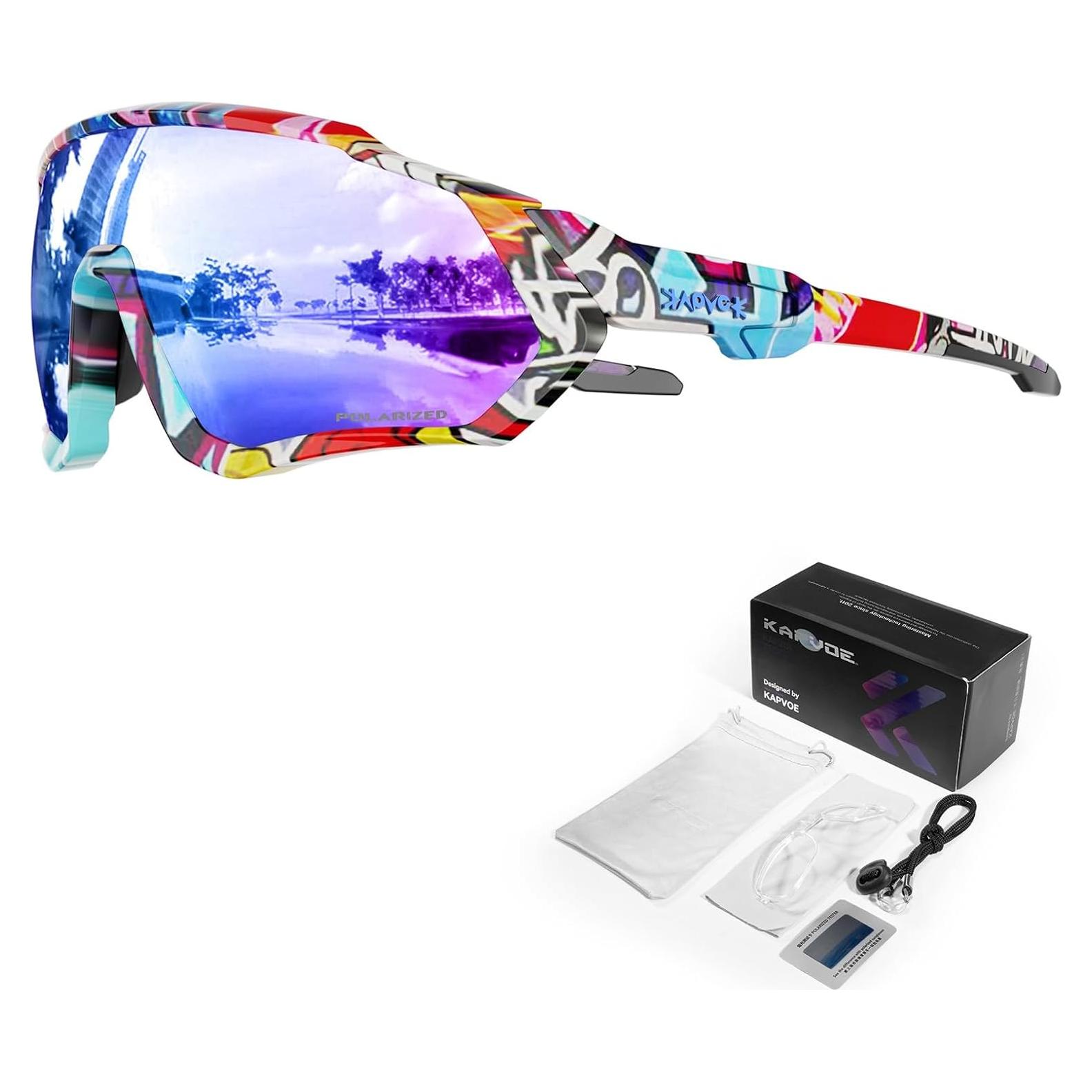 Gafas de Ciclismo KAPVOE K9408 Polarizadas UV400