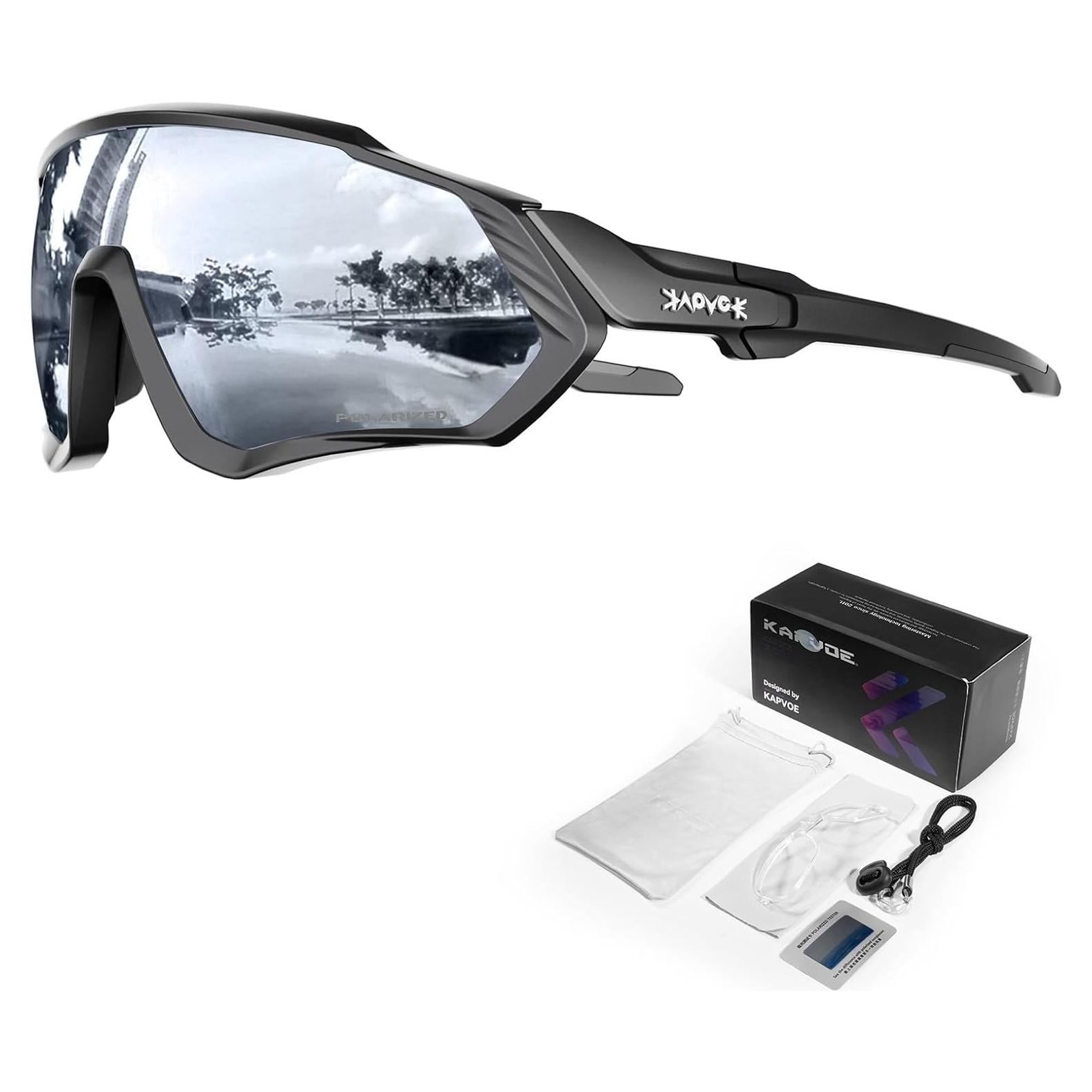 Gafas de Ciclismo KAPVOE Polarizadas UV400 Unisex