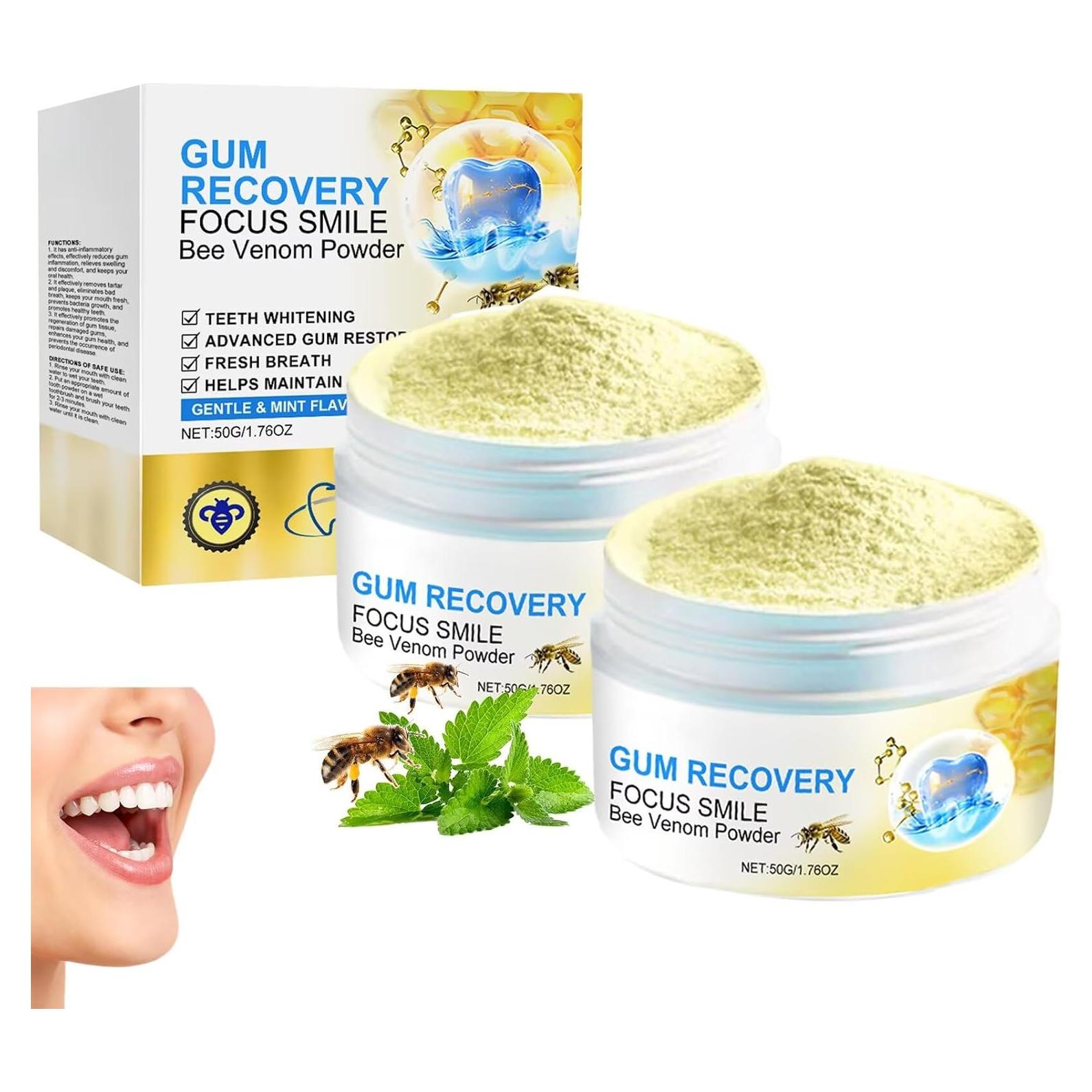 Paquete de 2 Polvos Blanqueadores de Dientes LENPOTER 130g