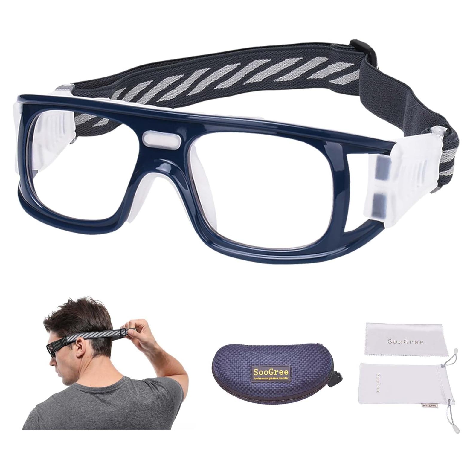 Gafas Deportivas Antivaho Policarbonato Azul Ajustables