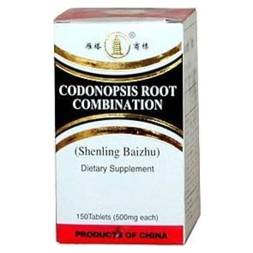 Suplemento Herbal Raíz de Codonopsis Shenling Baizhu 150 Tabletas