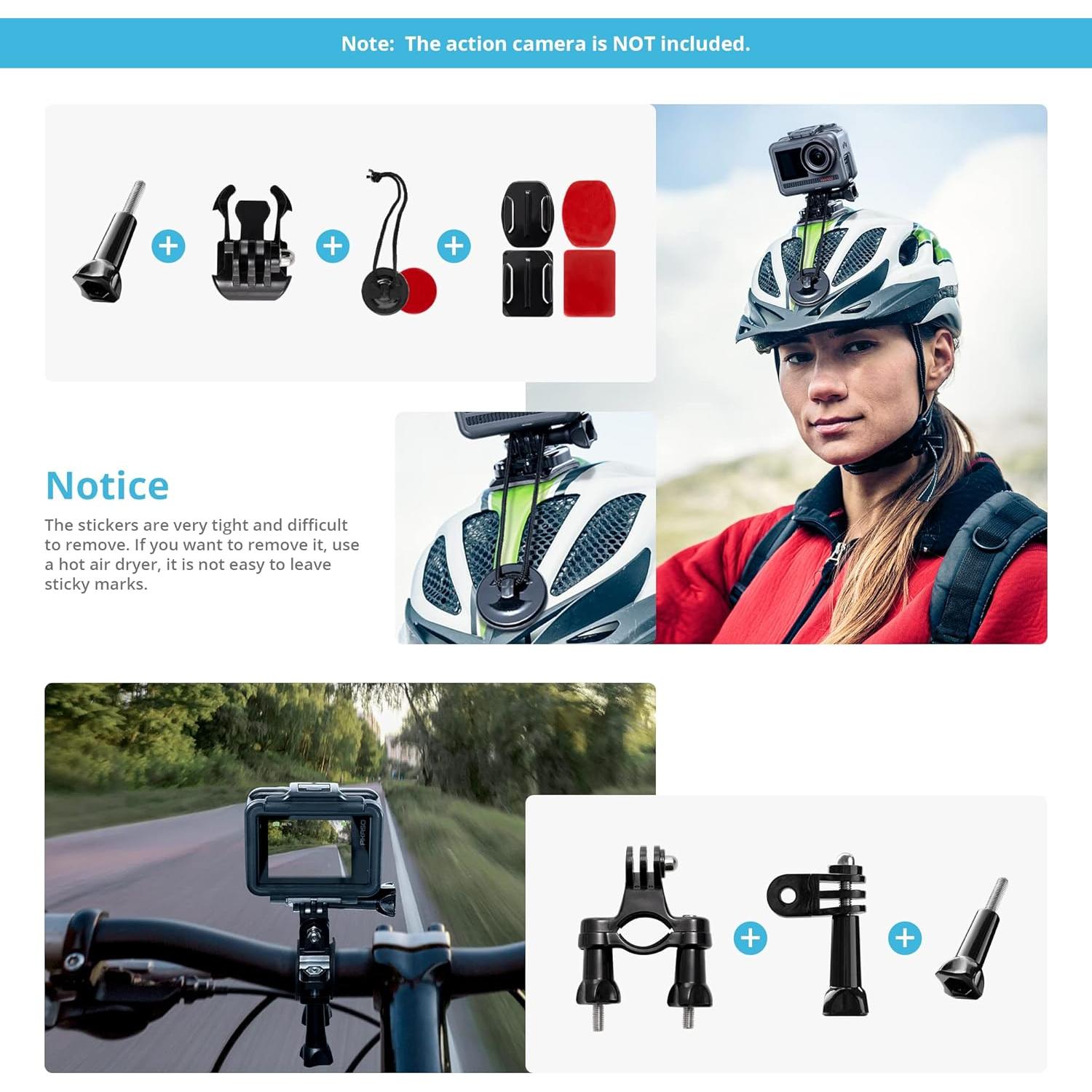 Kit Accesorios Cámara AKASO 14 en 1 para Deportes