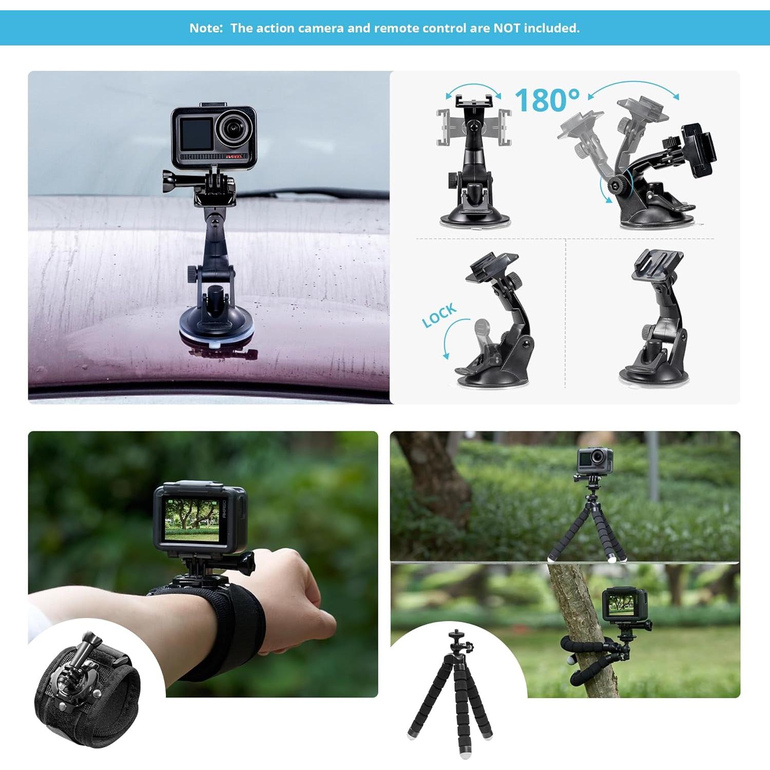 Kit Accesorios Cámara AKASO 14 en 1 para Deportes