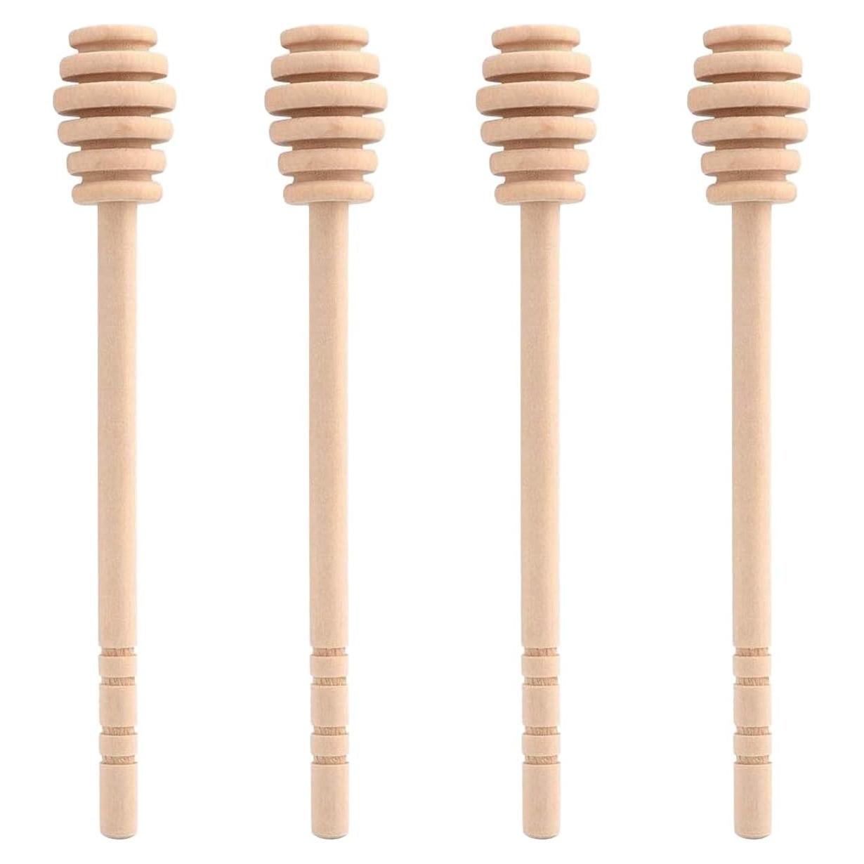 4 Palitos de Madera para Miel 16 cm ICEYLI - Dosificadores Naturales