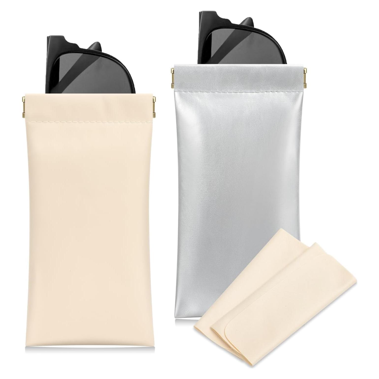 Estuche para Gafas Sightor 2 Pcs Cuero Impermeable