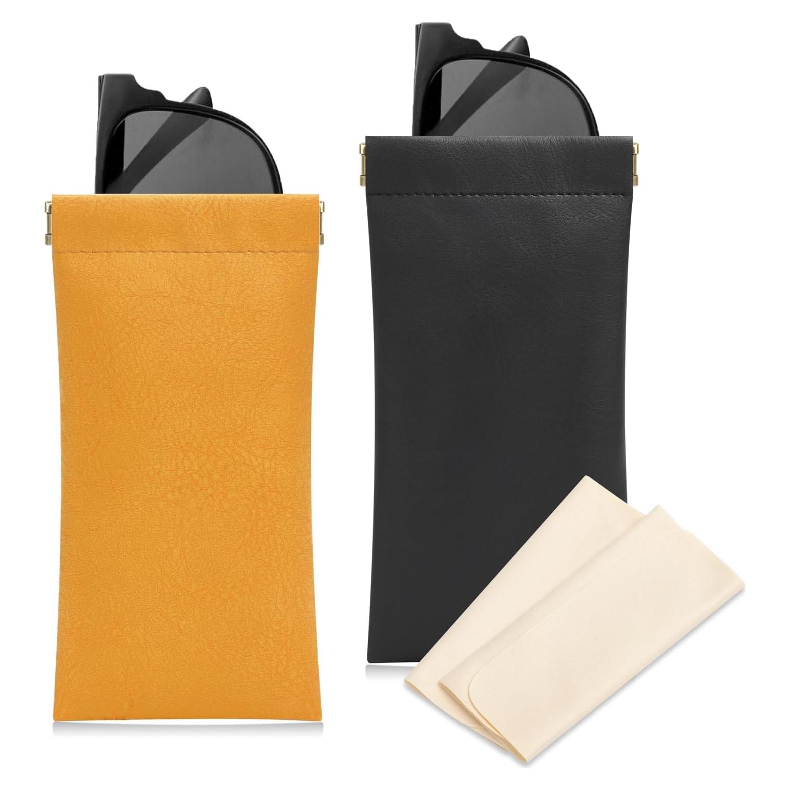 Estuche para Gafas Sightor 2 Pcs Cuero Impermeable