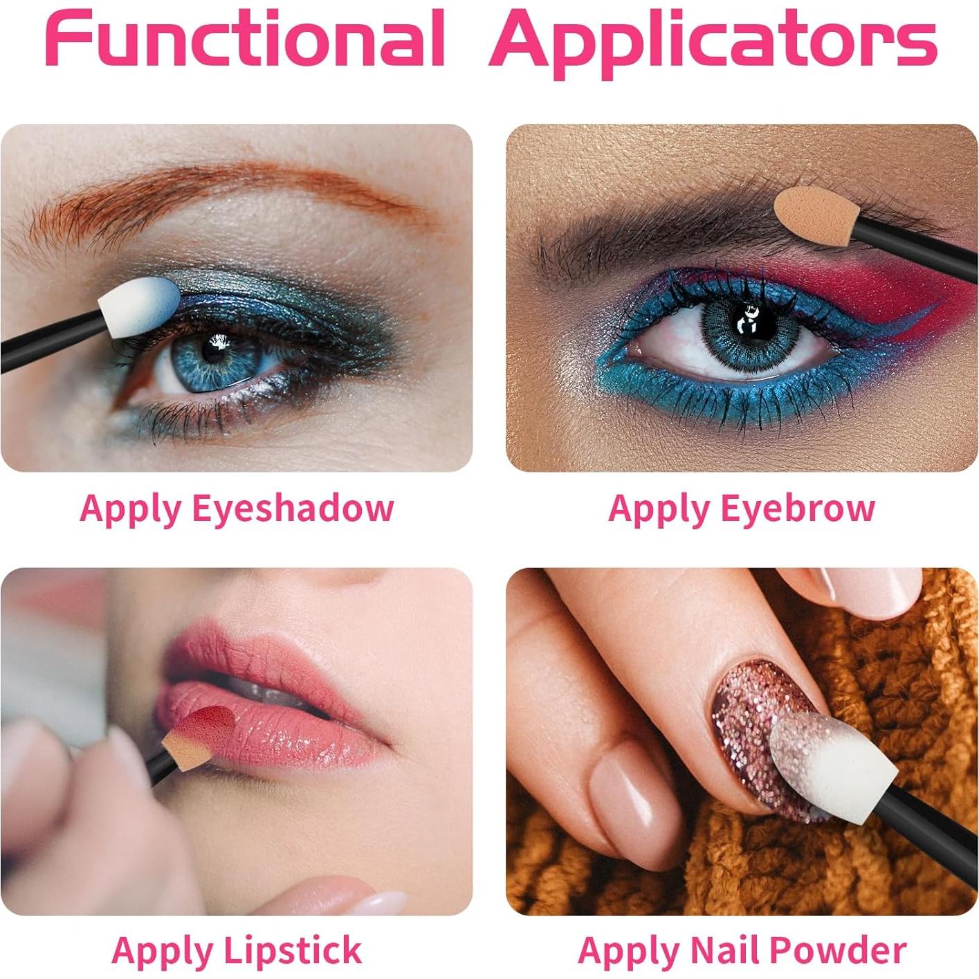 Cuttte Aplicadores de Sombra de Ojos Desechables 60PCS 6.2cm