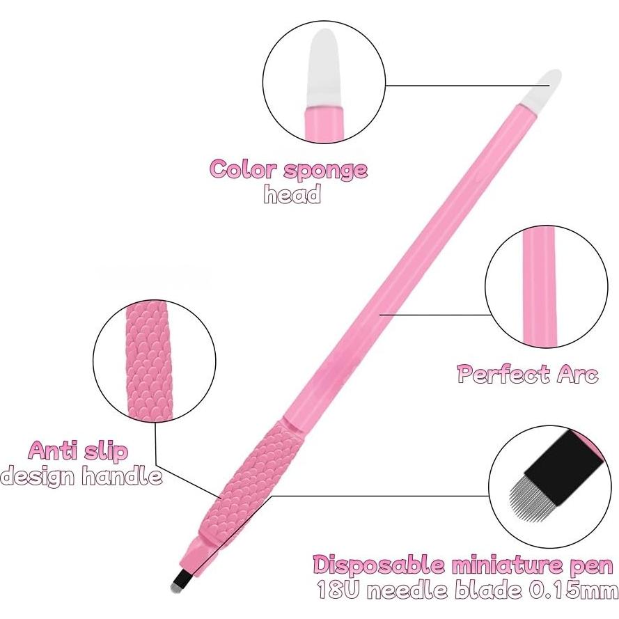 Bolígrafo desechable para microblading FANBODTA - 3 unidades