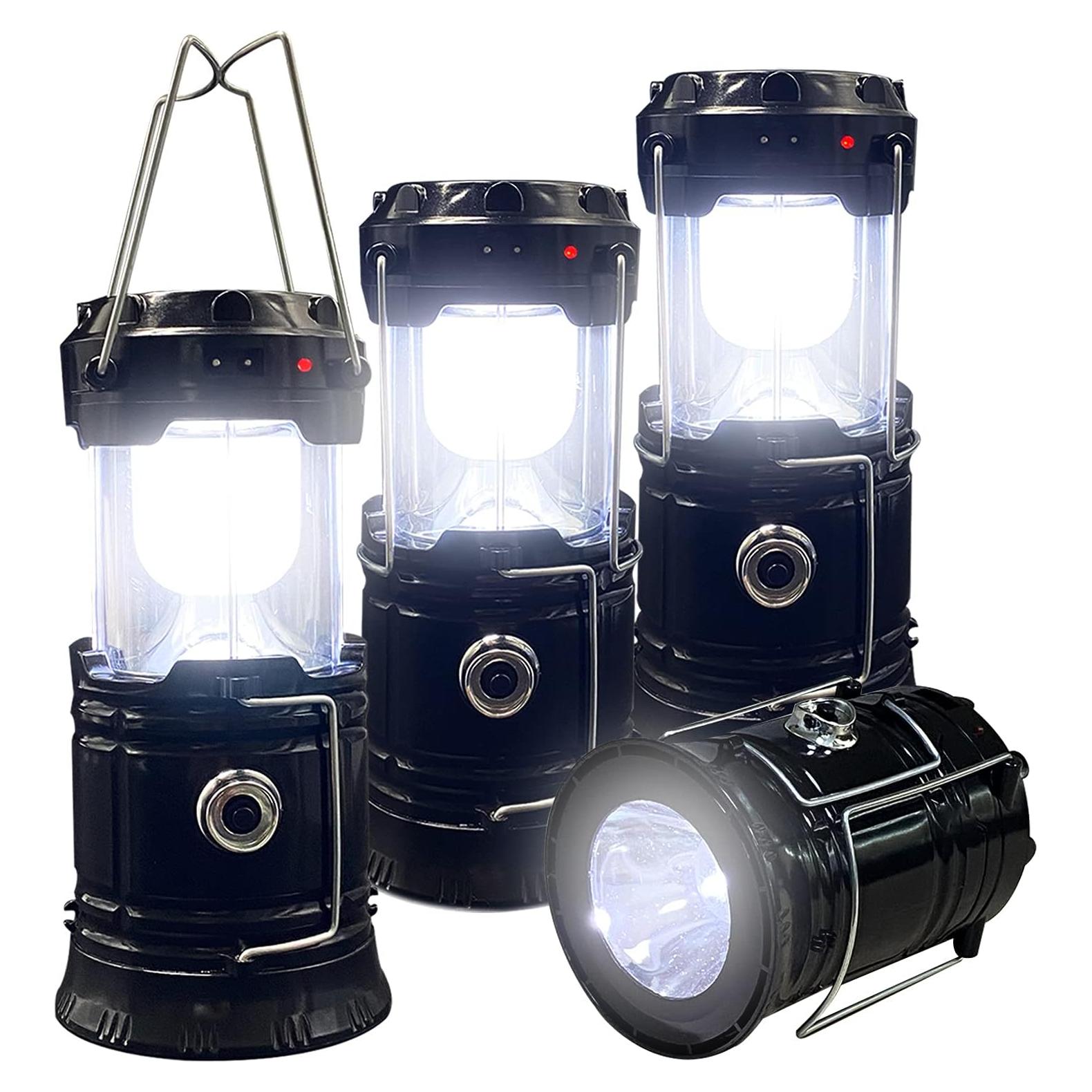 Linterna LED XTAUTO Plegable Solar Recargable 4 Pzas