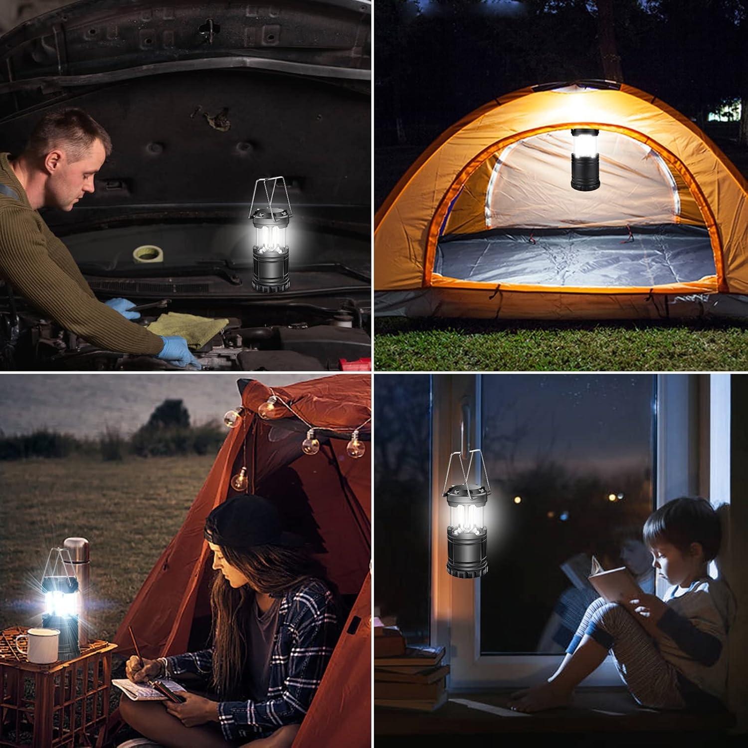 Linterna LED EXTRASTAR 4 Pcs Compactas para Camping