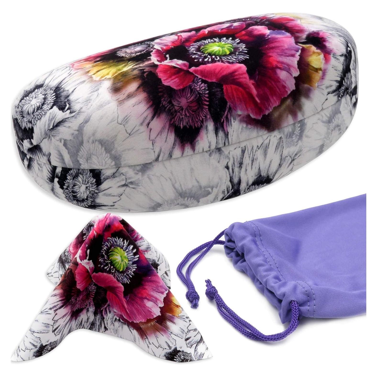 Funda Dura para Gafas de Sol MyEyeglassCase Grande Floral