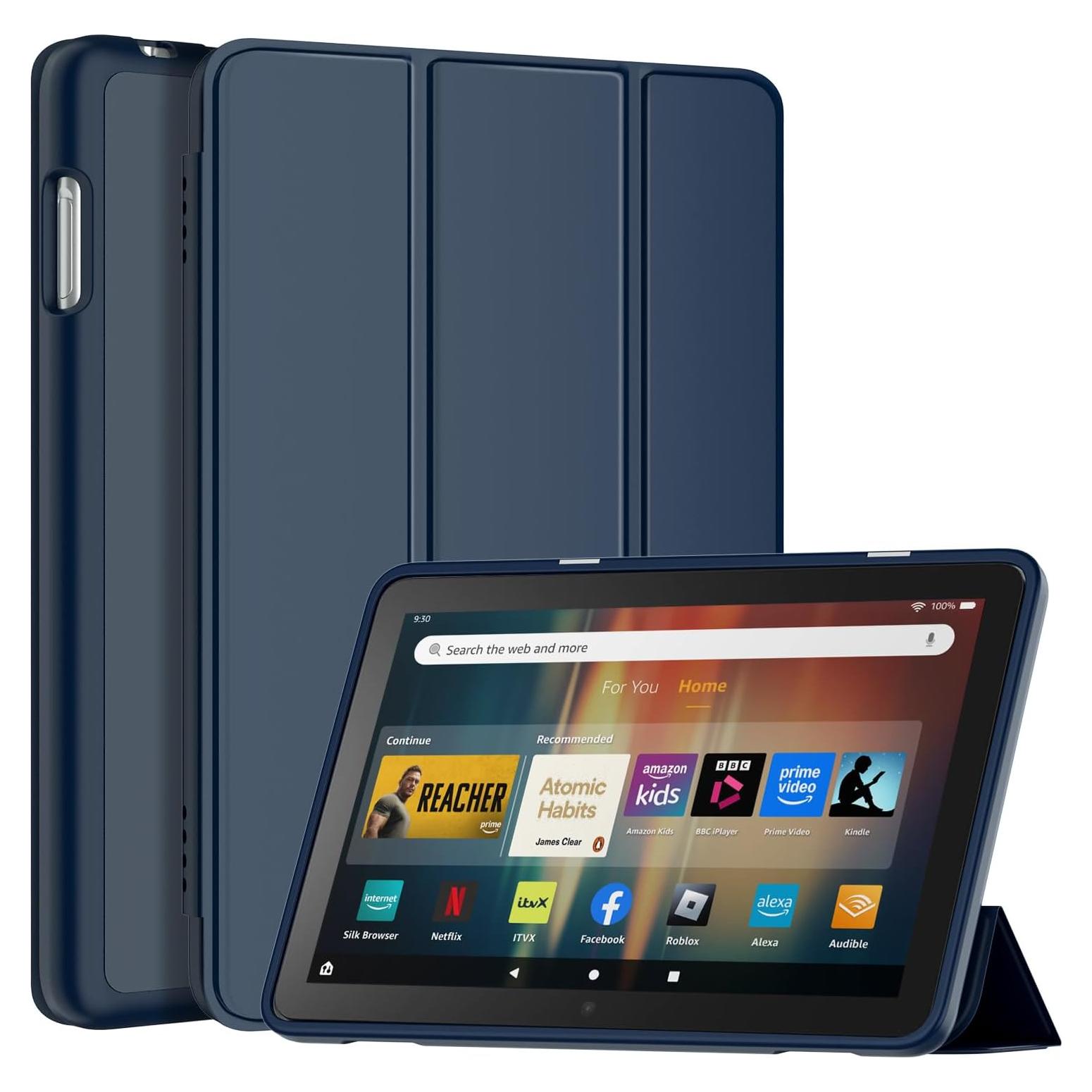 Funda para Tableta DJ&RPPQ Fire HD 8 y 8 Plus - Azul Marino