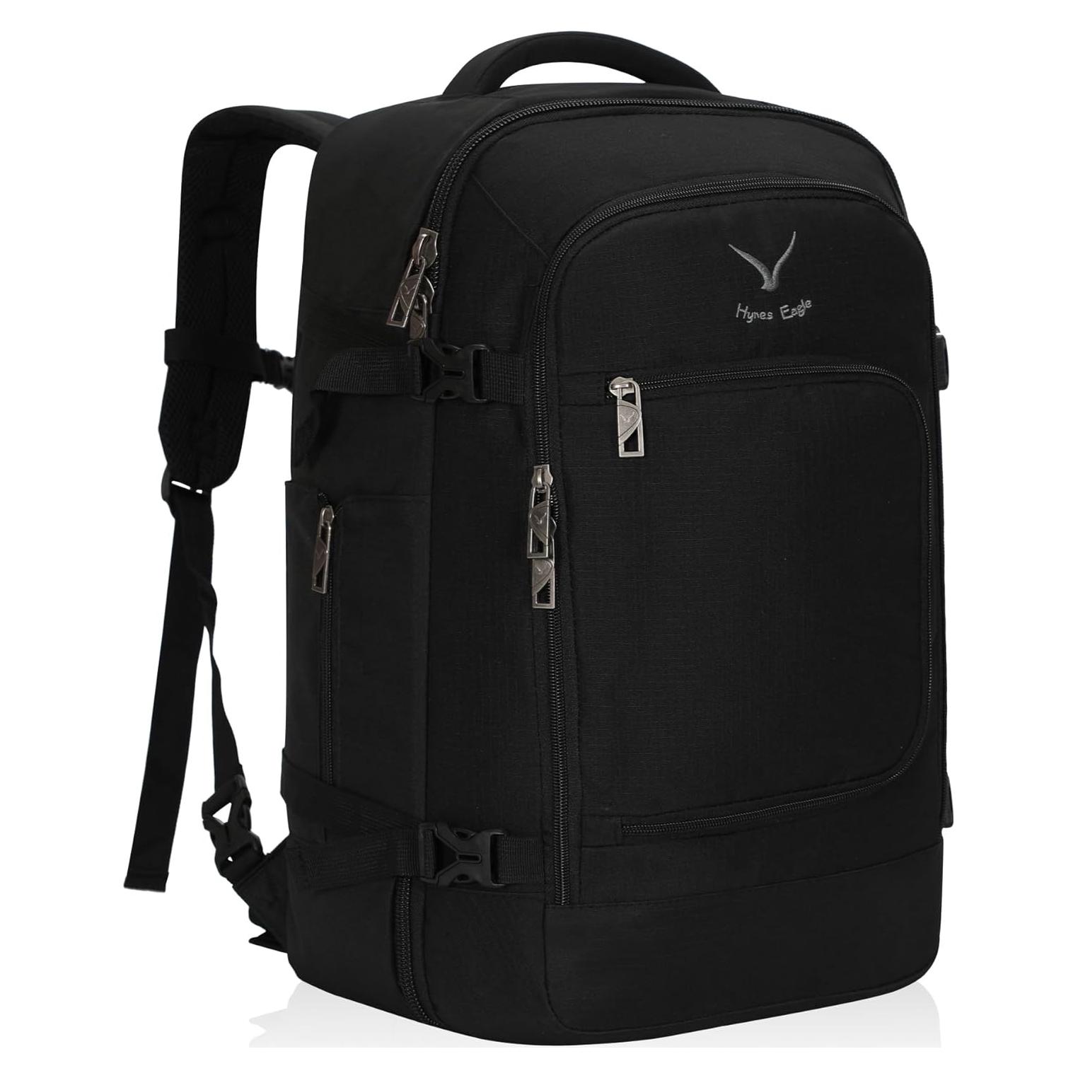 Mochila de Viaje Hynes Eagle 40L Aprobada para Vuelo Negra