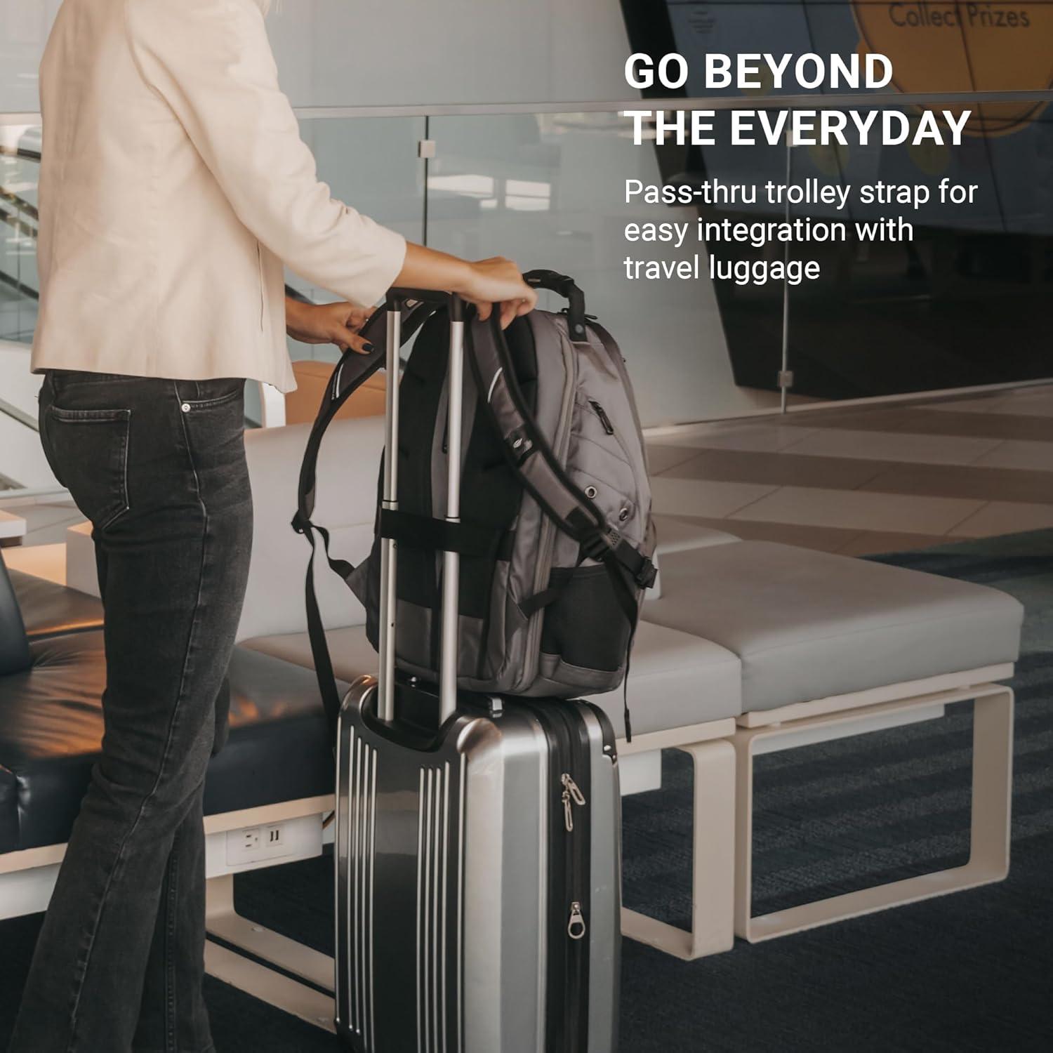 Mochila para Laptop SwissGear 1900 ScanSmart 17" Negra - RFID