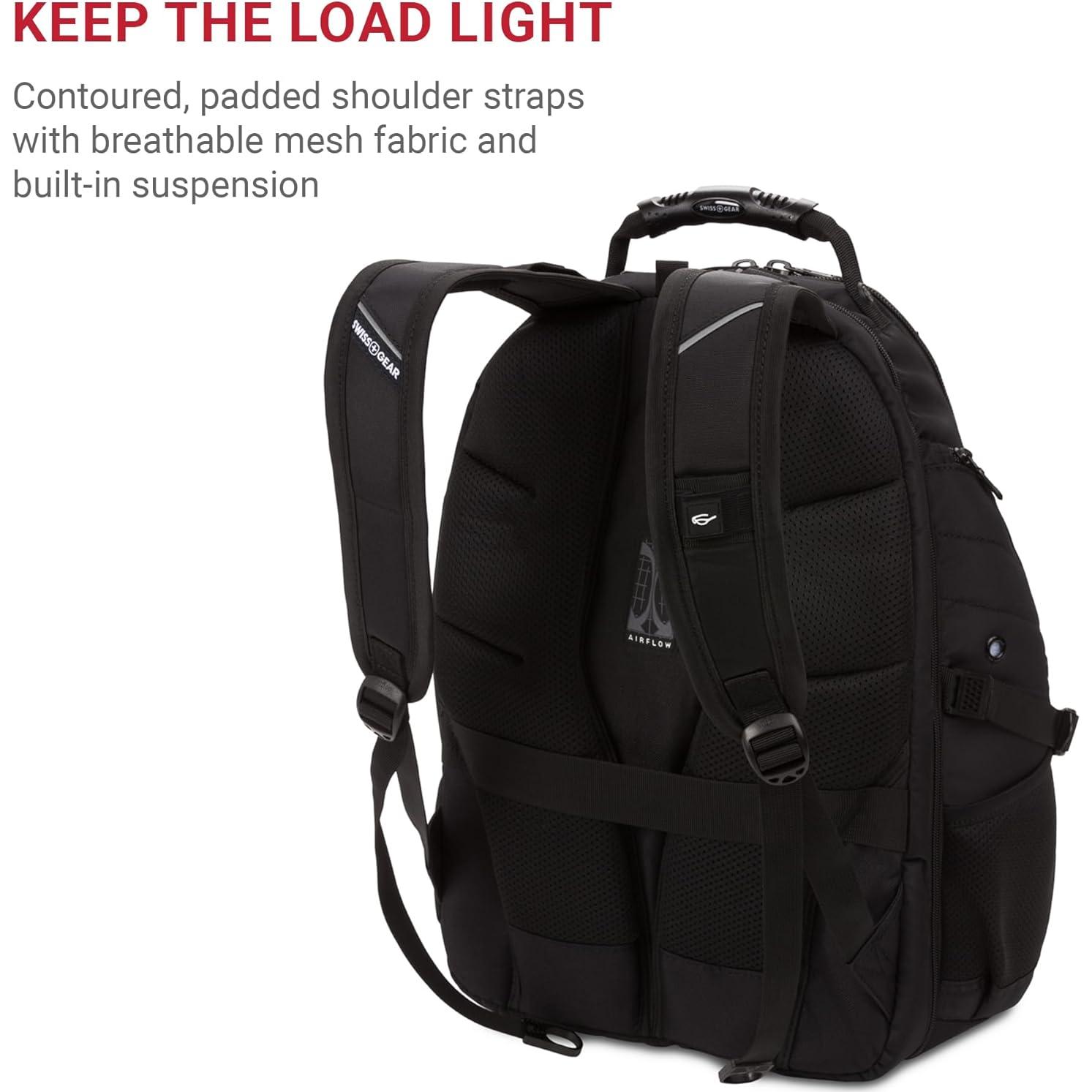 Mochila para Laptop SwissGear 1900 ScanSmart 17" Negra - RFID