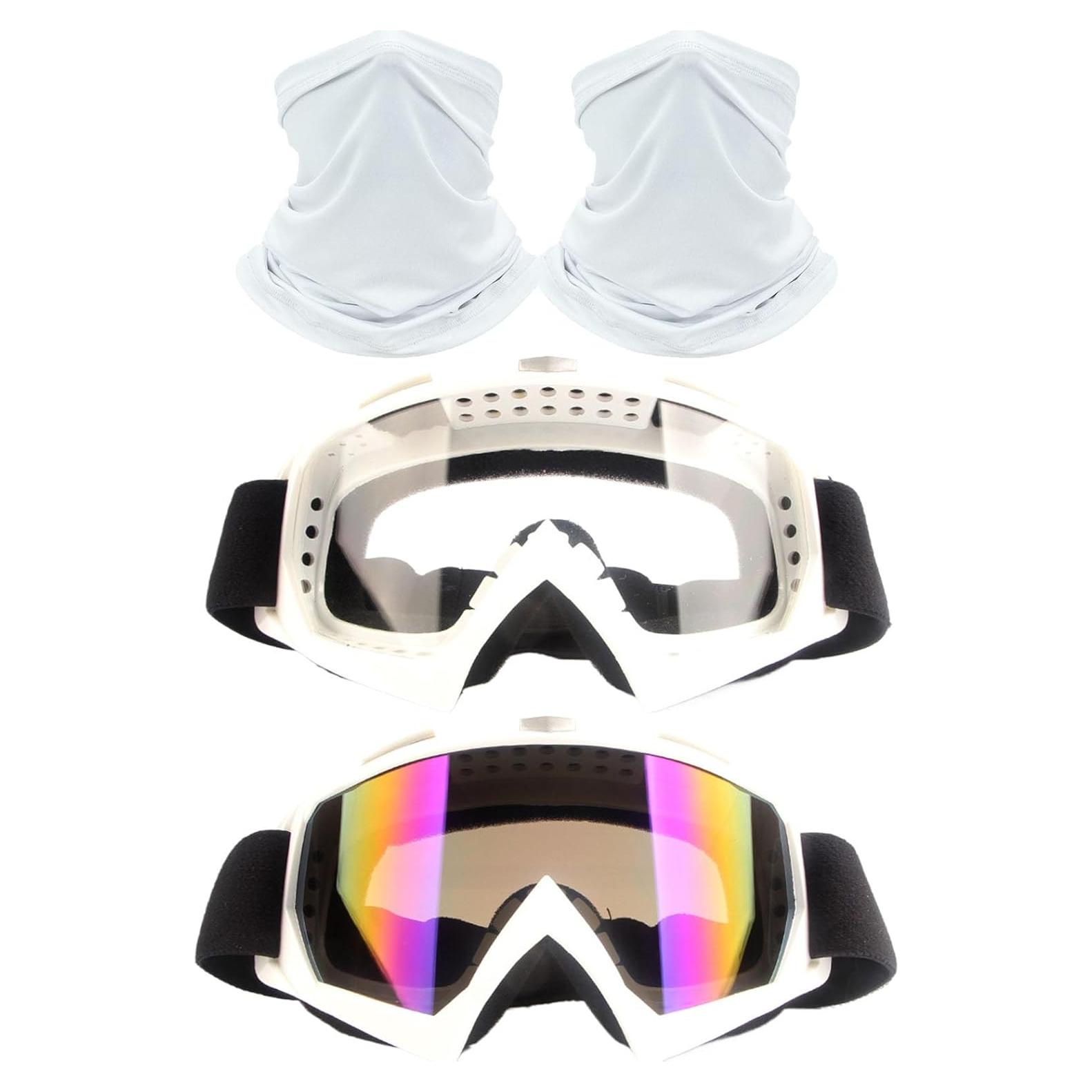 Gafas de Motocross Immoono 2 Pcs con Gaiter para Adultos